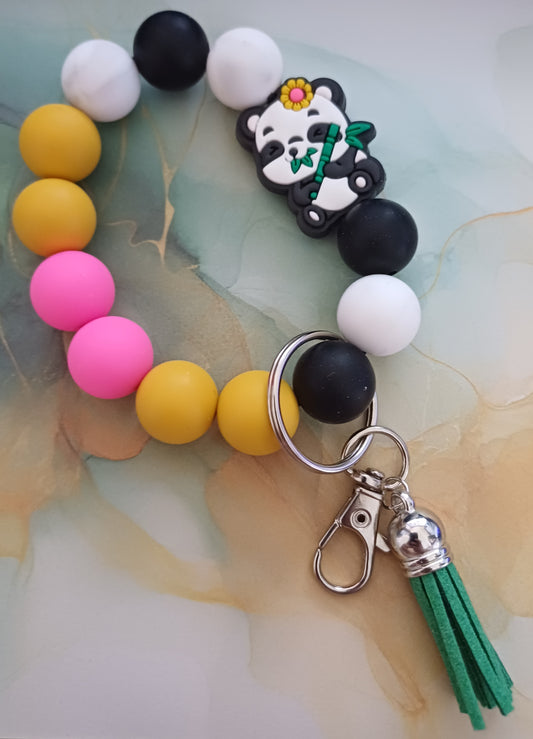 Panda Love Silicone Charm Bracelet Clip 🐼💗