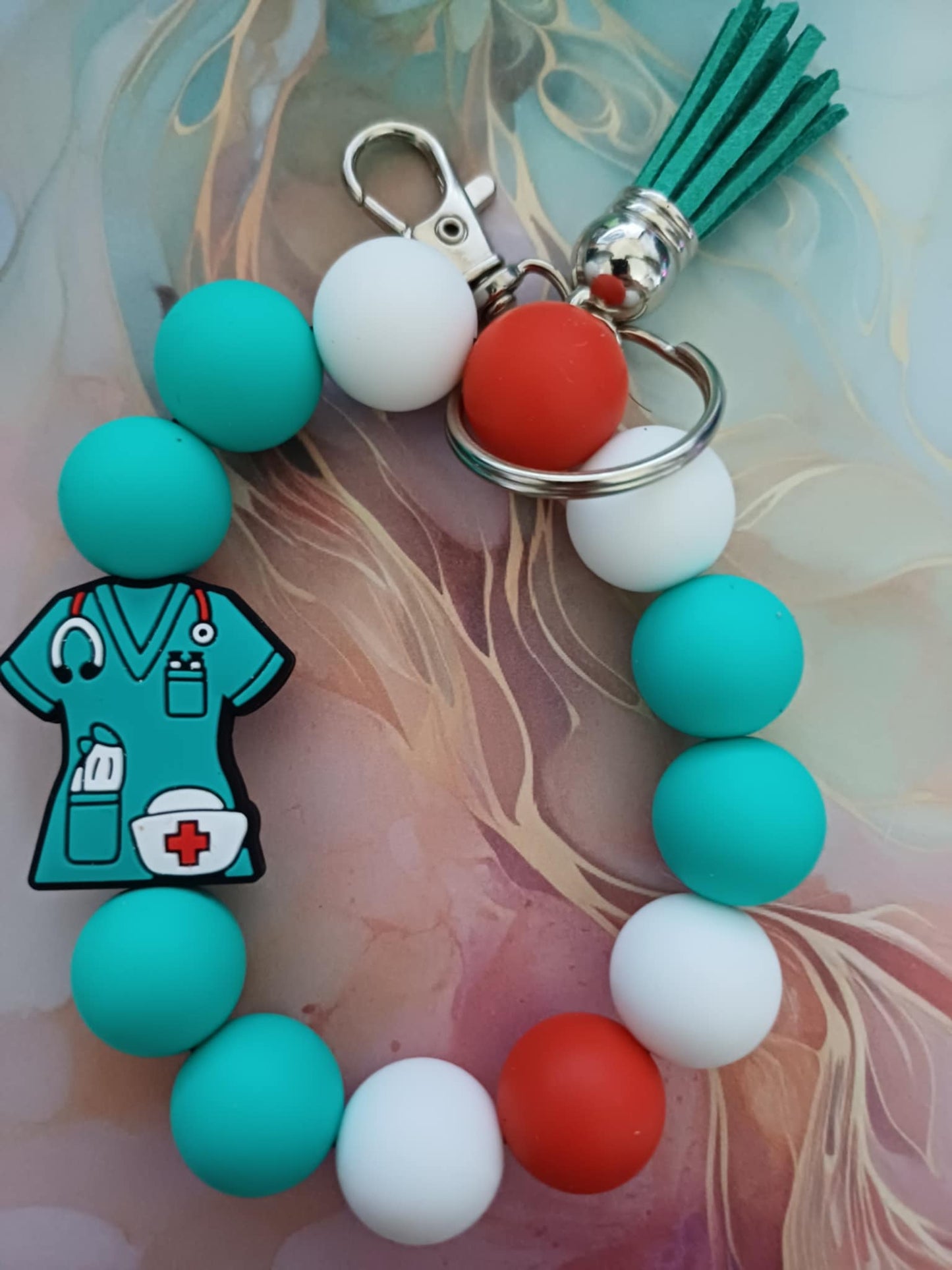 🩺💙 Healthcare Hero – Nurse Uniform Charm Bracelet 💙🩺